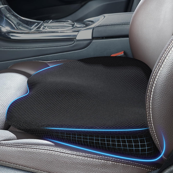 Qutool Keilkissen Auto Memory Foam Autositzkissen Fahrersitz Stuhlsitzkissen Keilkissen Stuhl Sitzki