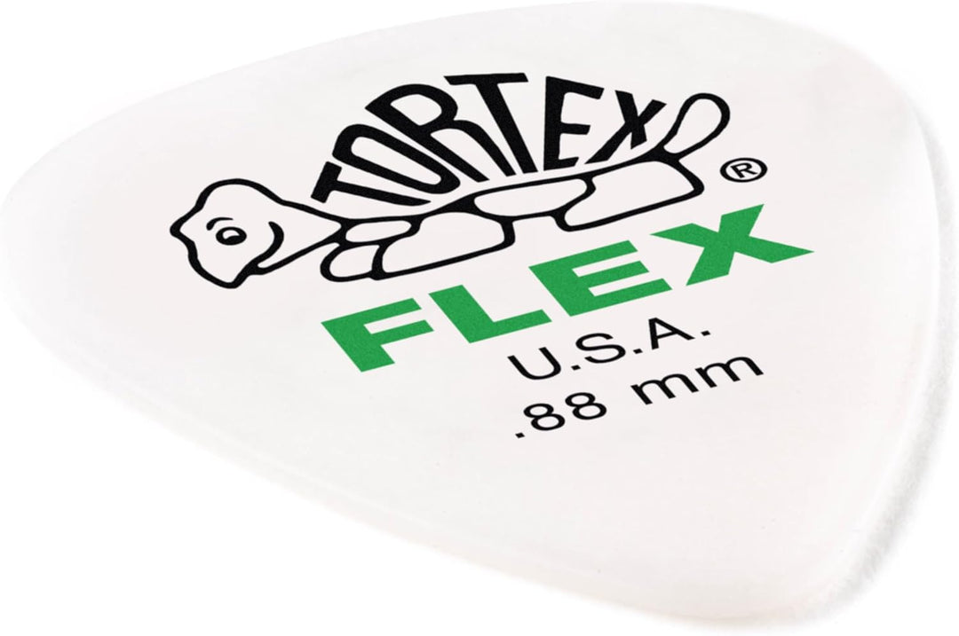 Médiators Jim Dunlop 0,88mm Tortex Flex 0,88mm sachet de 72 0,88mm Sachet de 72 .88 mm Weiss, 0,88mm