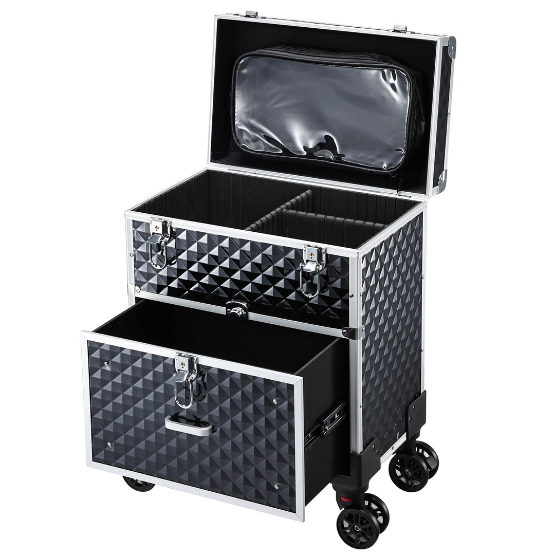 Kosmetikkoffer Trolley Kosmetik Trolley mit Schublade Make up Koffer Schminkkoffer Friseurkoffer mit