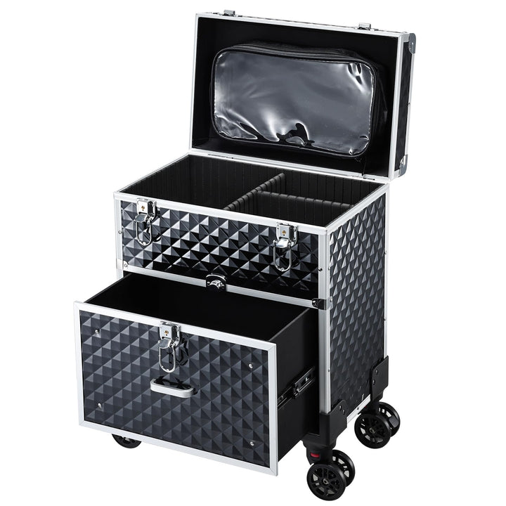Kosmetikkoffer Trolley Kosmetik Trolley mit Schublade Make up Koffer Schminkkoffer Friseurkoffer mit
