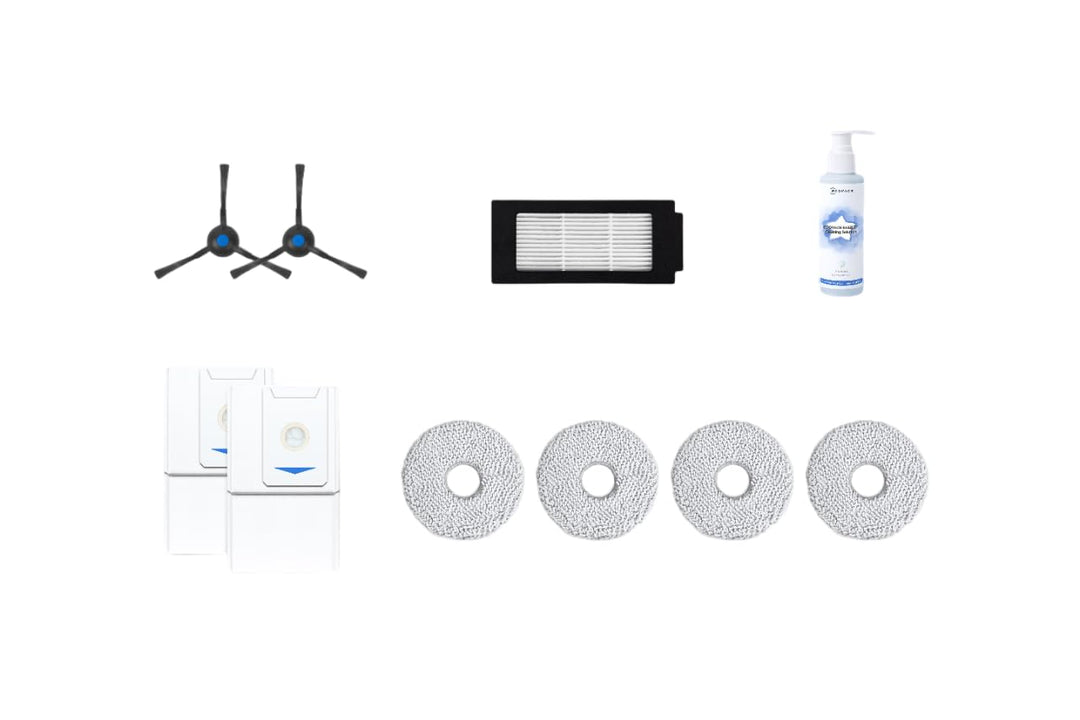 ECOVACS Premium-Ersatzkit für den Saugeroboter T30 (PRO) Omni, 2*Seitenbürsten, antibakterielle Filt