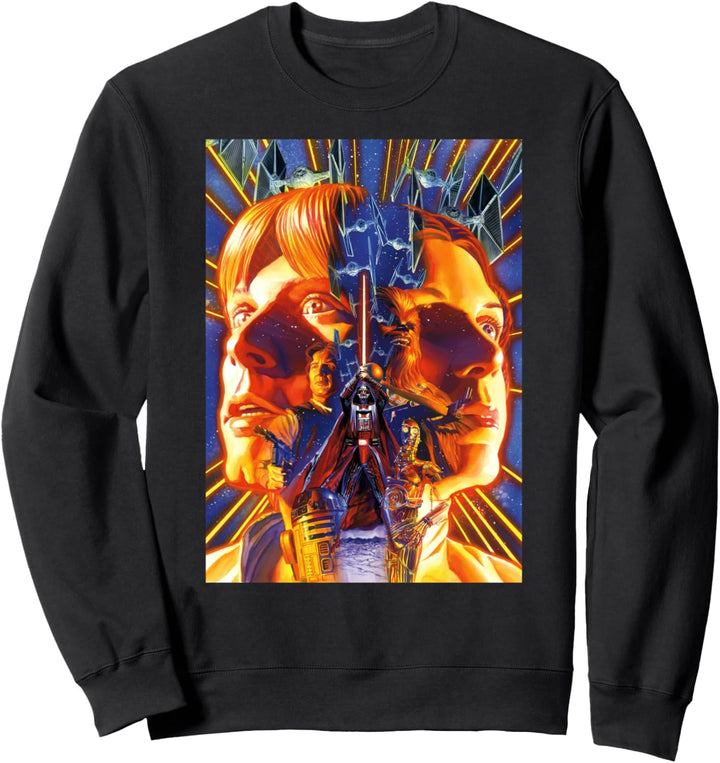 Star Wars Luke & Leia Trippy Portrait Sweatshirt