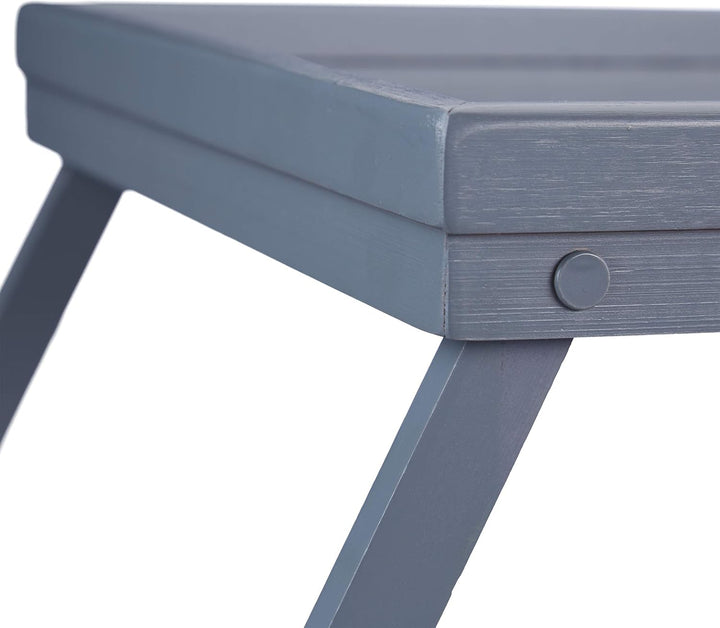 Relaxdays Betttablett Bambus, klappbare Beine, erhöhter Rand, Frühstückstablett fürs Bett, HBT: 4 x