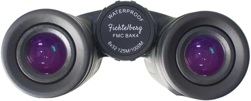 Fichtelberg - 8x32 V2.0 Fernglas m. Zubehör - mit Porro-Prismen (BaK-4) - lichtstarkes Fernglas für