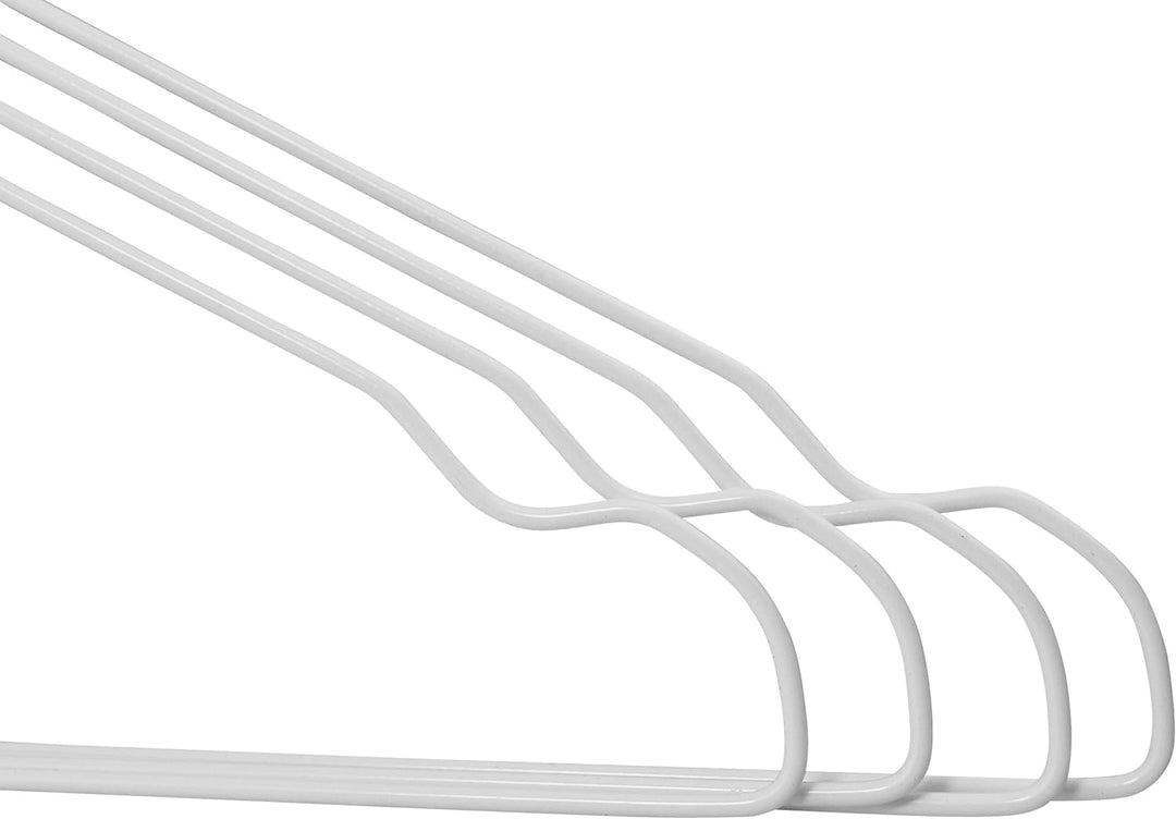 RSR Hangers Drahtbügel Kleiderbügel aus Metall 100 Stück Weiss Metallkleiderbügel Set Drahtkleiderbü
