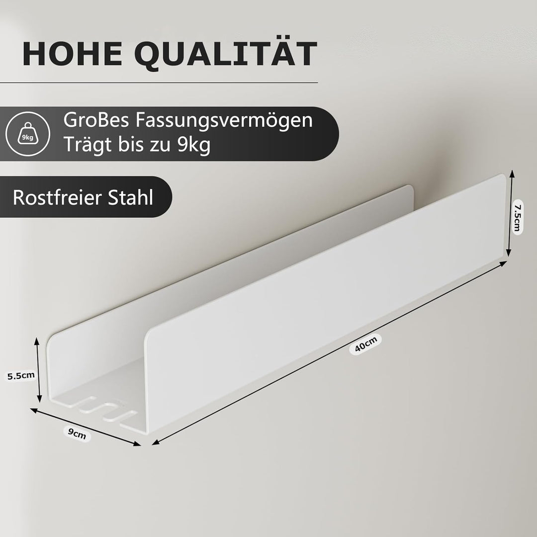 REKITA Duschablage ohne Bohren,Badezimmer Organizer 40 cm,Duschablage Edelstahl,Shampoo Halterung fü