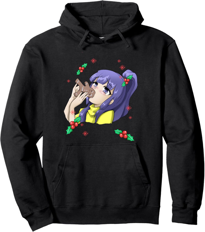 Ugly Christmas Otaku Ahegao Weihnachten Ecchi Etchi Hentai Pullover Hoodie