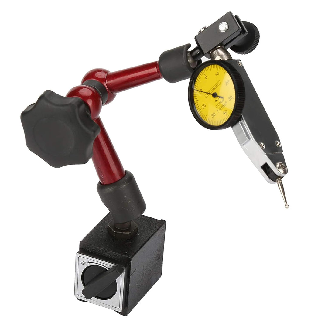 Messuhr mit Magnethalter, Centesimal Komparator mit Artikulierter Magnetischer Basis Mikrometer Fühl