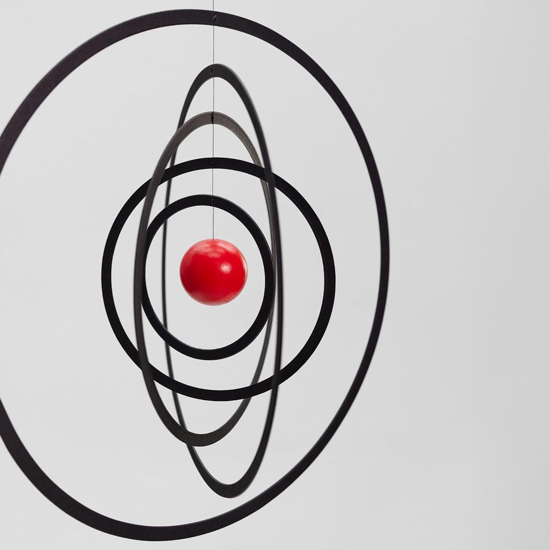 Flensted Mobiles Science Fiction red, black 24x24cm