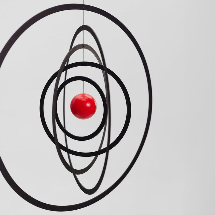 Flensted Mobiles Science Fiction red, black 24x24cm