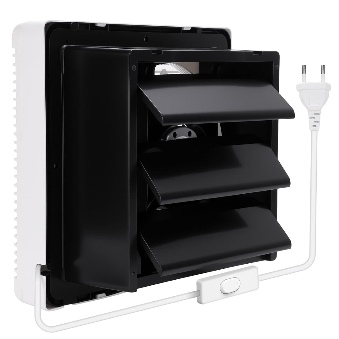 Shutter Ventilation Fan, leiser Lüftungsventilator mit 2,5 m Netzkabel, ideal für Zuhause Badezimmer