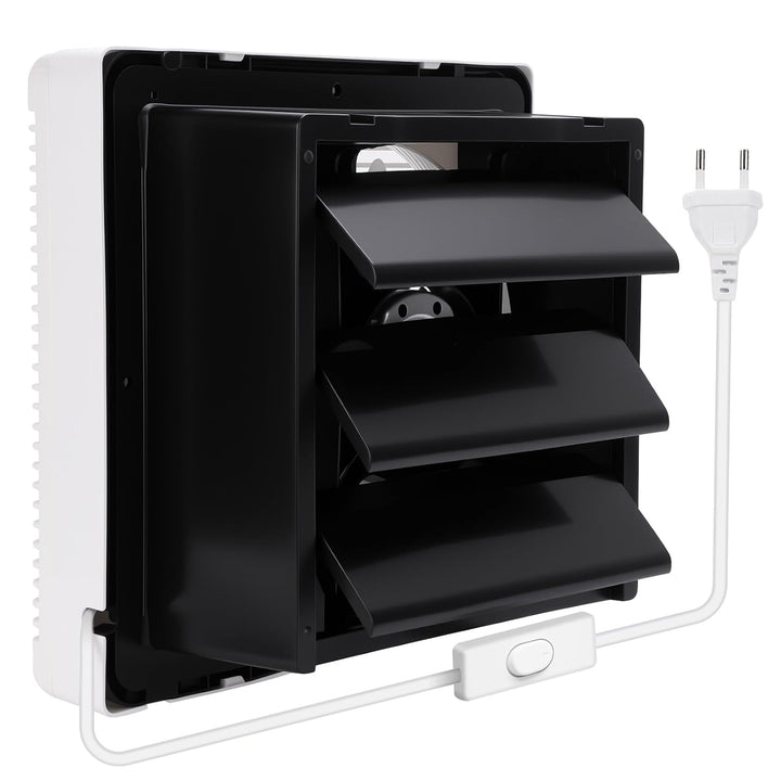 Shutter Ventilation Fan, leiser Lüftungsventilator mit 2,5 m Netzkabel, ideal für Zuhause Badezimmer