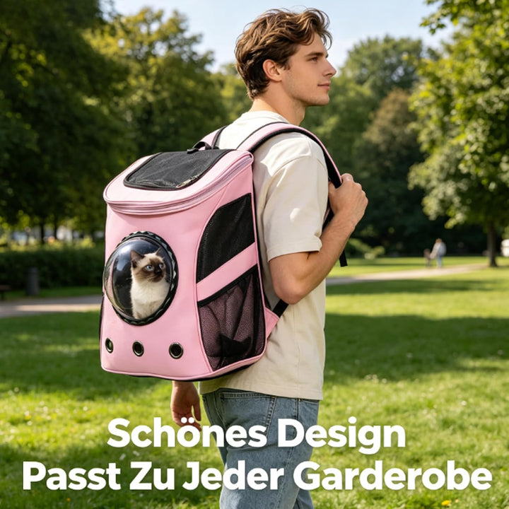 Katzenrucksack Grosse Katzen, Hunderucksack mit Seitentaschen und Verstellbaren Gurten, Katzen Rucks