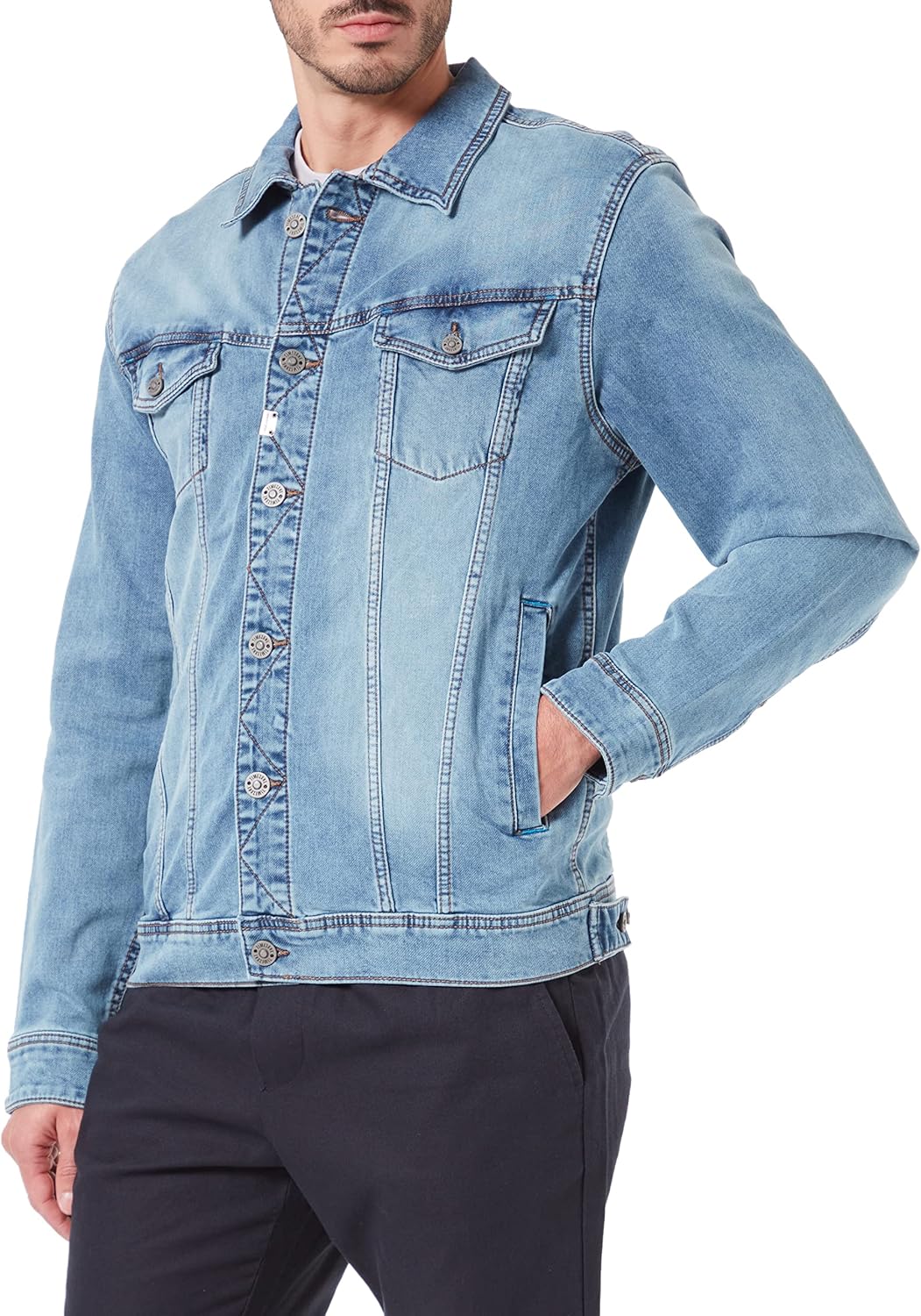 Timezone Herren Denim Jacket Jeansjacke S summer blue wash, S summer blue wash