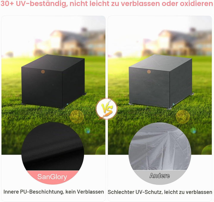 SanGlory Abdeckung für Gartenmöbel, Outdoor Abdeckhaube Gartenmöbel Schutzhüllen für Gartenmöbel Was