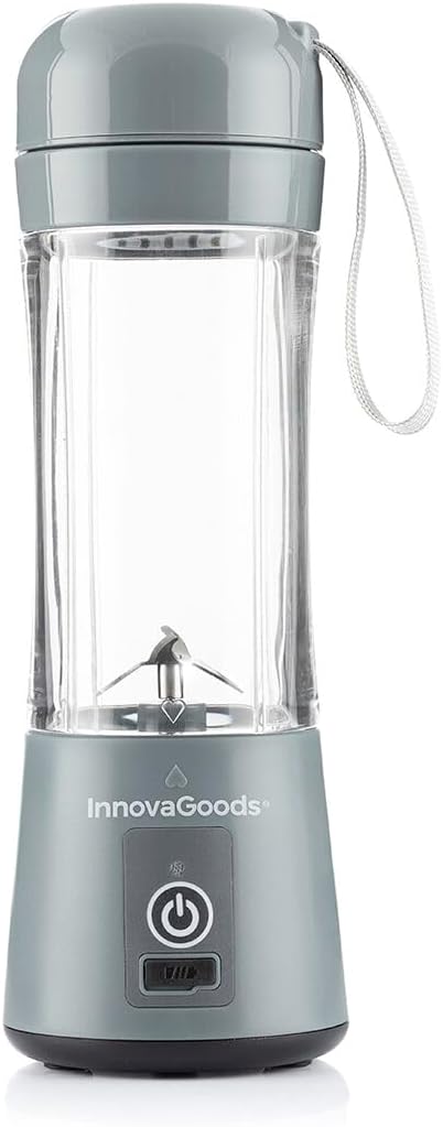 InnovaGoods® Tragbarer Standmixer, Mixer mit 380 ml Fassungsvermögen und 17000 U/min, ideal für Smoo