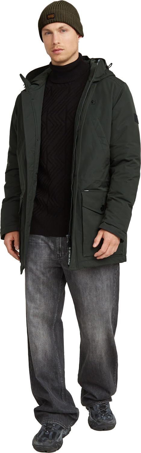 G-STAR Herren Vodan Padded Hooded Parka Jackets, Grau (asfalt D26402-D908-995)
