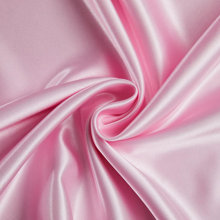 Luofanfei Bettwäsche 135x200 cm 4teilig Rosa Satin Glänzend Seiden Glatt Bettwäsche-Sets Pink Uni He