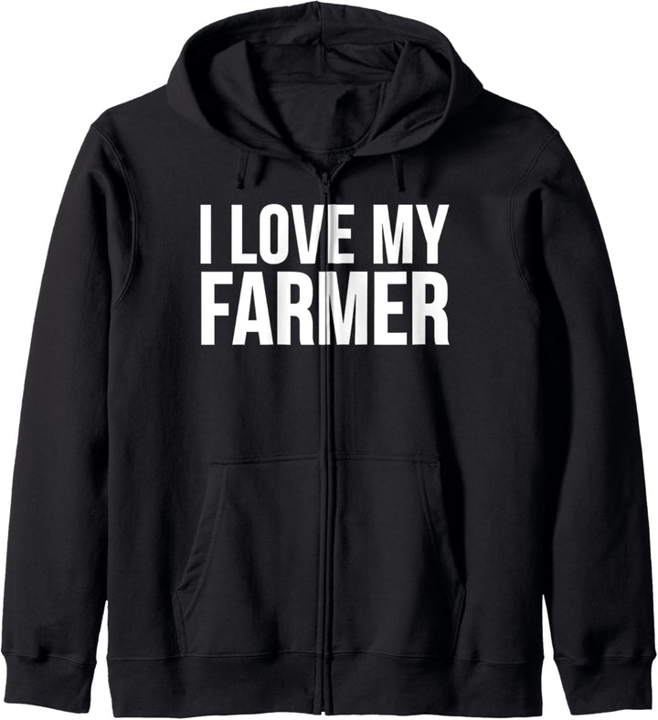 I Love My Farmer - Farming Funny Kapuzenjacke