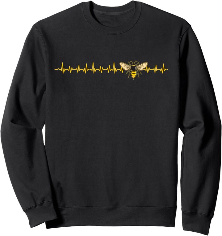 Herzschlag Biene Imker Honig Bienen Flüsterer Xmas Geschenk Sweatshirt