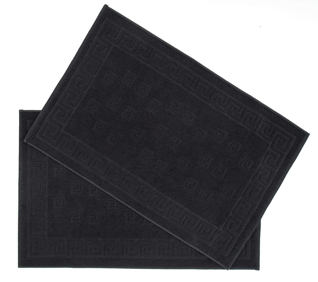 Arle-Living Luxus Medusa Duschvorleger im 2er Pack 50x80 cm - feinste Baumwolle/Jacquard Webung/Hoch