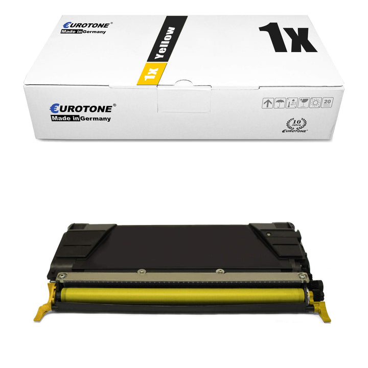 Eurotone Toner Yellow ersetzt C746H1YG XXL für Lexmark C746 & C748 Duplex Netzwerk Bürokopierer