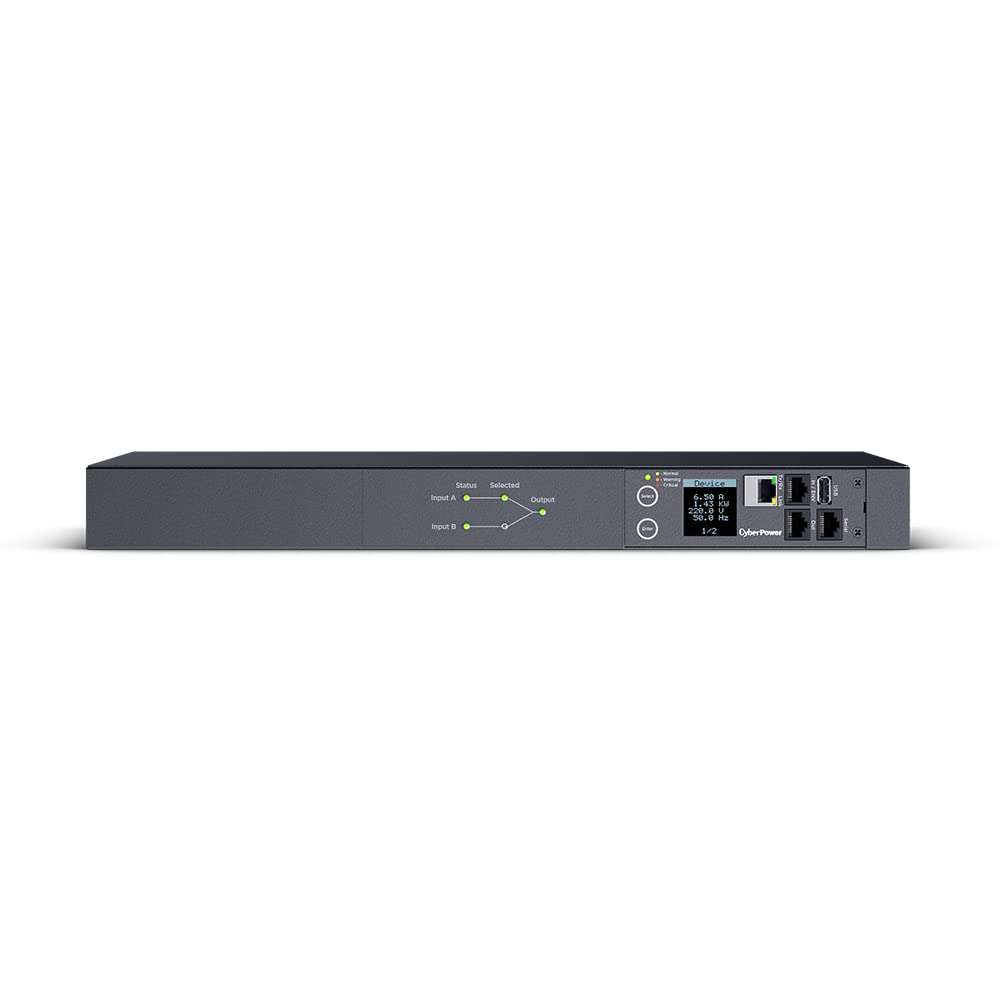 Cyberpower PDU44005 Wechselschalter (ATS) 16A, 8xC13 + 2xC19