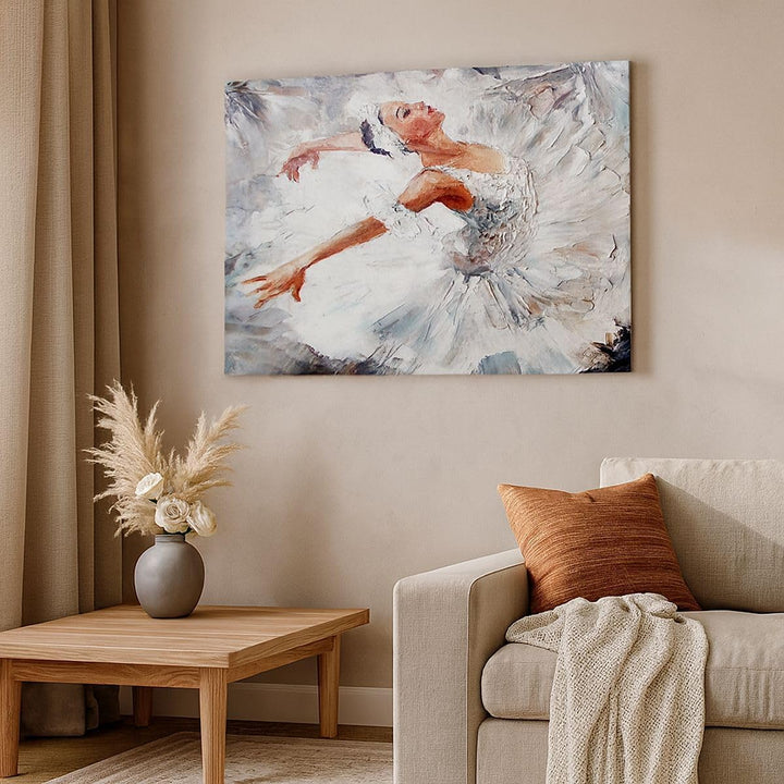 Bilder auf Leinwand 100x70cm Leinwandbild Frau Tanz Ballett Körper Gross Wanddeko Bild Schlafzimmer