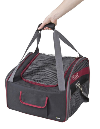 Kerbl 80594 Autositztasche Axion, 41 x 34 x 30 cm, schwarz/rot