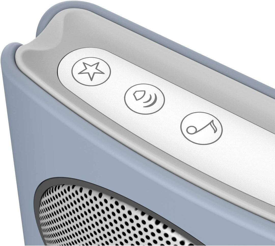 EXTEL diBi Flash Soft Grey Funk Türklingel, bis zu 200m Reichweite, Grau / Blau