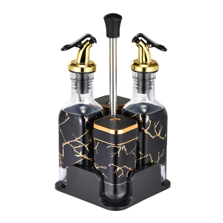 Gewürzflasche Glas Dispenser, versiegelt und feuchtigkeitsfest, Kapazität 200ml Cruets mit 360° dreh