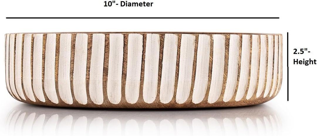 Kimona Obstschalen aus Holz, Obstschale oder dekorative Schale als Tischdekoration für Küchentheke o