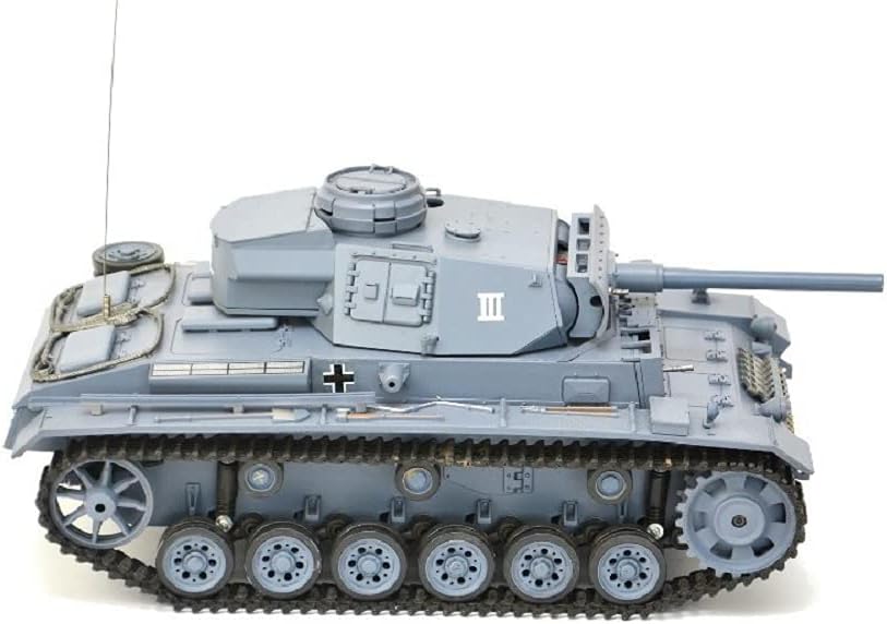 RC Panzer "Kampfwagen III" 1:16 Heng Long -Rauch&Sound - mit Stahlgetriebe und 2,4Ghz Fernsteuerung