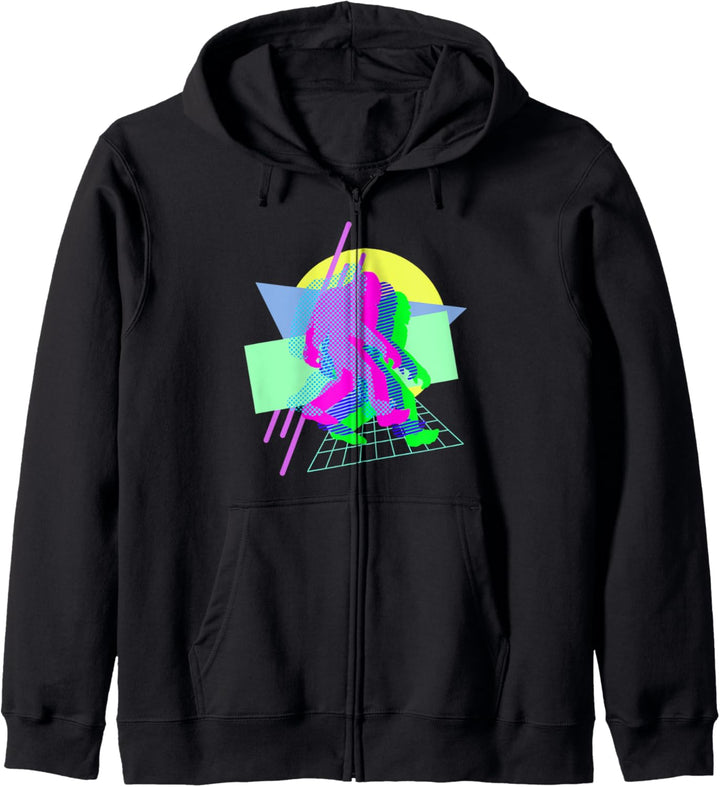 90er Jahre Retro Bigfoot-Modus ein Kapuzenjacke