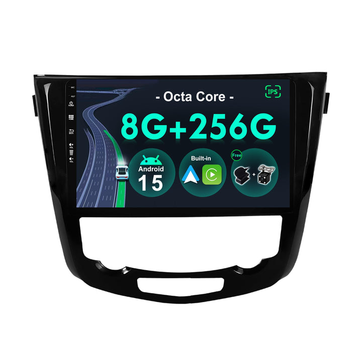 [8G+256G, 8-Core] - Android 15 IPS Autoradio für Nissan X-Trail Qashqai J11 Rouge(2014-2018) - Kabel