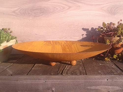 terracotta-toepfe-de Schale ca. 40 cm !! besonders dick !! 2mm !! mit Kugelfüssen aus Metall - Edelr