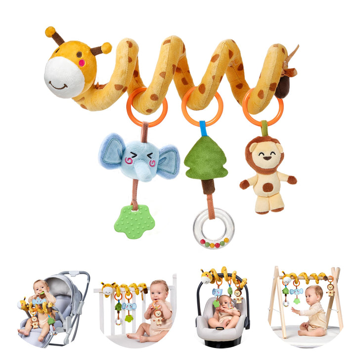 Giraffe Spirale Kinderwagen Spielzeug für Babys,Kleinkind Autositz Kinderbett Kinderwagen Hängend Sp