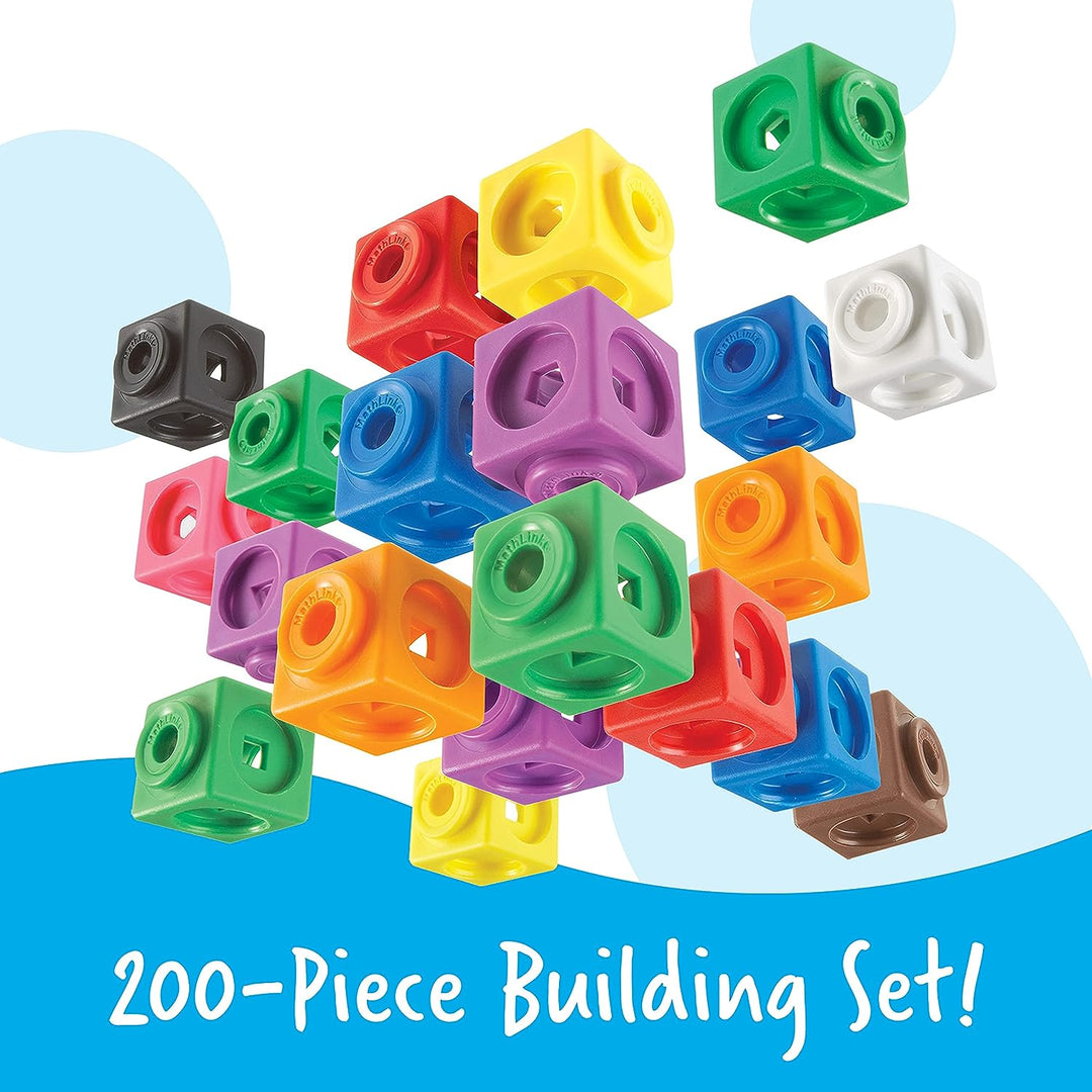 Learning Resources Big Builders für Baumeister – MathLink-Steckwürfel