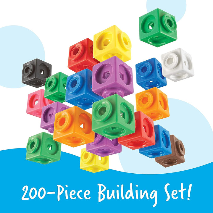 Learning Resources Big Builders für Baumeister – MathLink-Steckwürfel