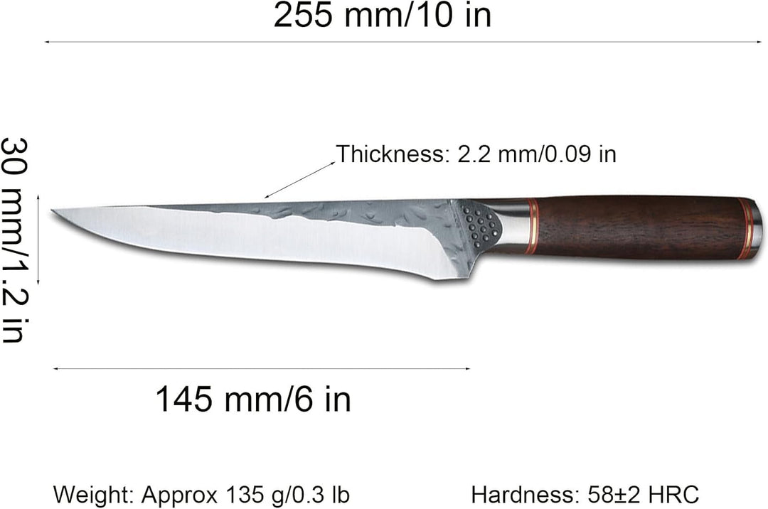 Professionelles Ausbeinmesser Japanisches Kochmesser Handgeschmiedetes Küchenmesser High Carbon Stee