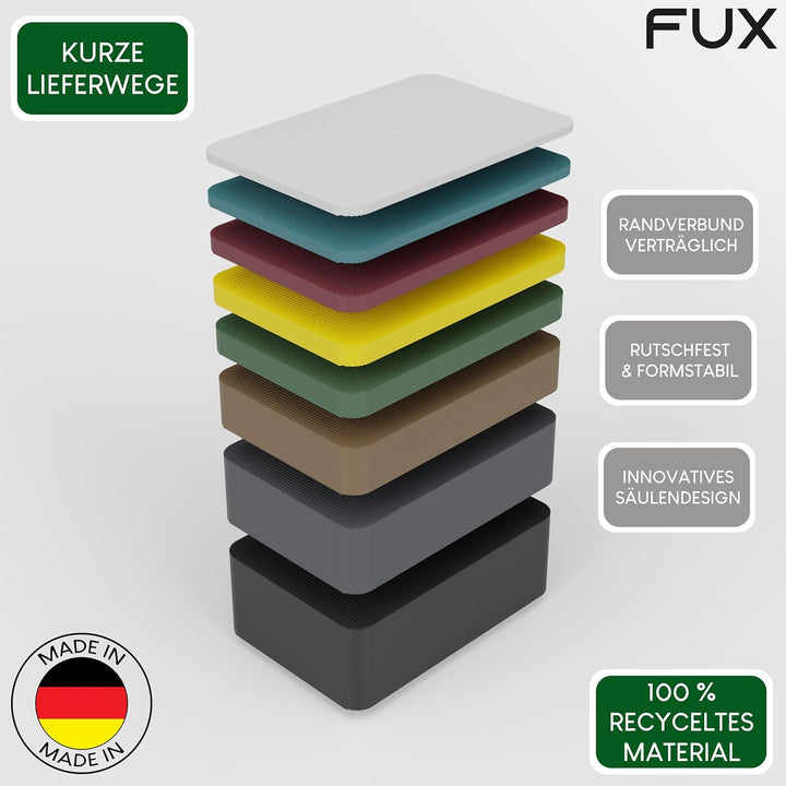 100 Stück Abstandshalter, Unterlegplatten Kunststoff, 60mmx40mmx1,5mm-20mm, Verglasungsklötze, Dista