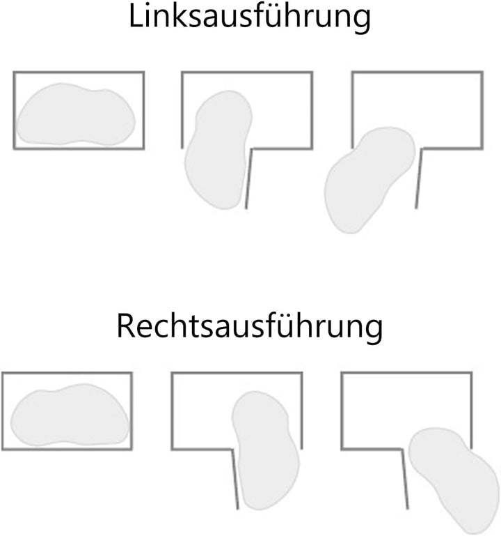 Sossai Eckschrankauszug Corner Optima Linia Maxima in Graphit, 100 cm, Linksausführung Graphit Links