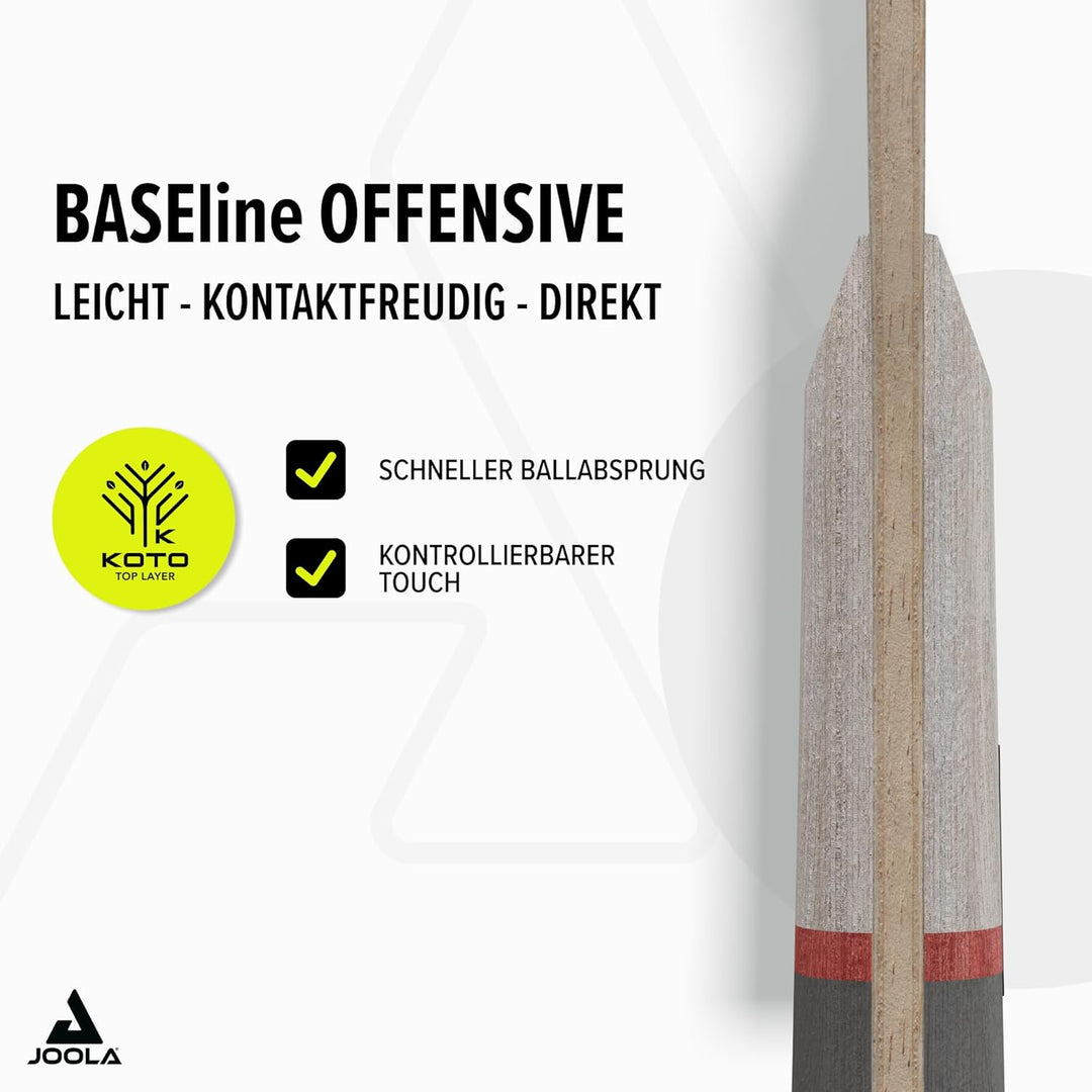 JOOLA Holz Baseline Offensive Konkav, Konkav