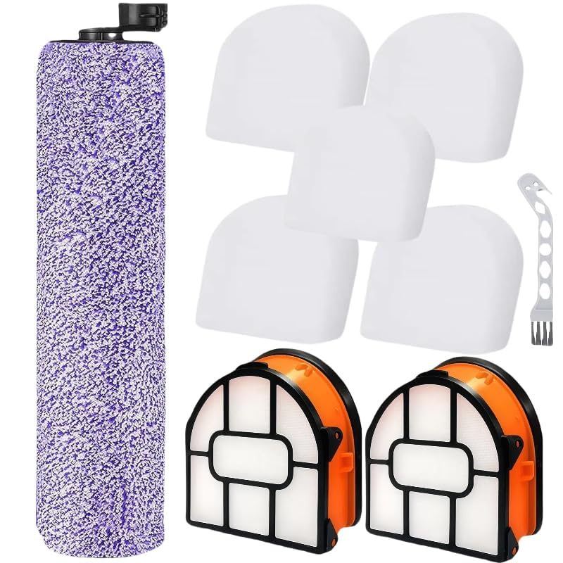 Ersatz Bürstenrolle und Filter-Kit für Shark HydroVac Zubehör WD101 WD201 WD100 Staubsauger, kompati