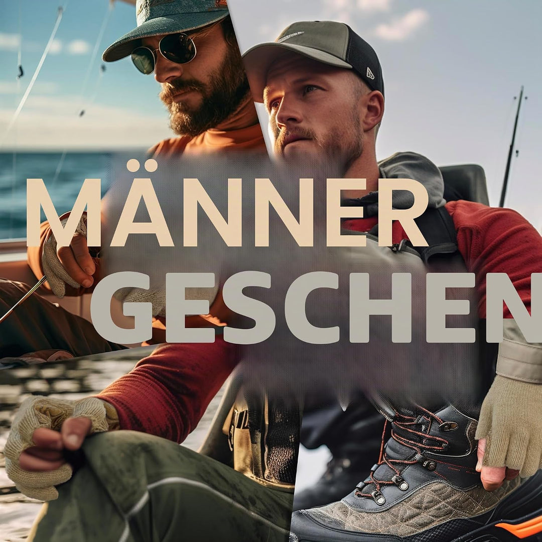 Palmyth Wolle Angelhandschuhe 3-Schnitt-Finger Warm für Männer und Frauen Kaltes Wetter Fingerlose H