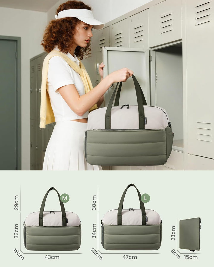 LOVEVOOK Sporttasche Reisetasche Klein Damen, Leichte Puffer Weekender Travel Bag Kliniktasche Gebur