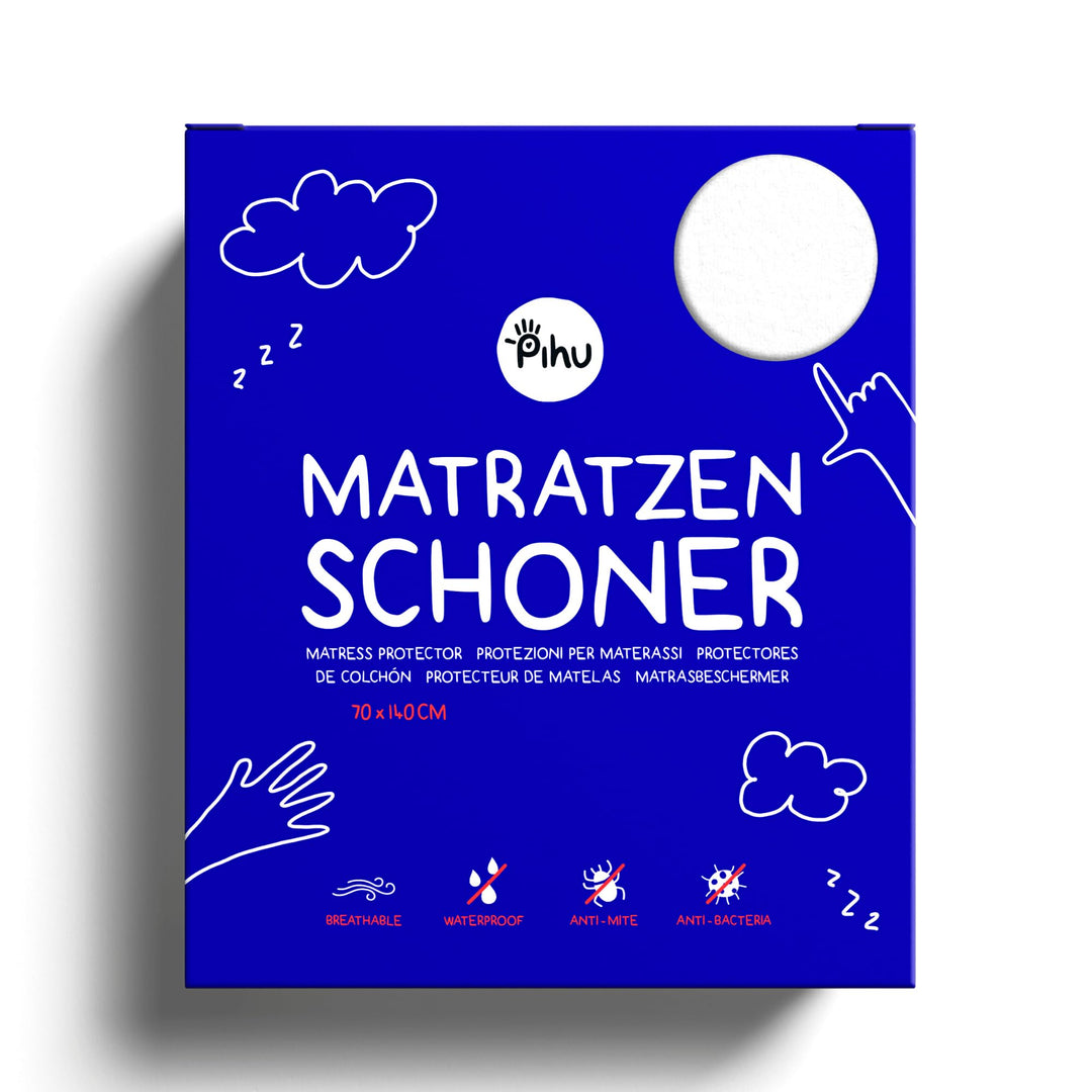 PIHU Matratzenschoner (Wasserdicht) - Baby Kleinkind Kind (Inkontinenzauflage) Matratzenschutz (Atmu