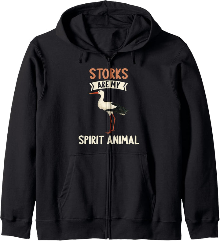 Störche Storchen Storks are my spirit animal Storch Kapuzenjacke