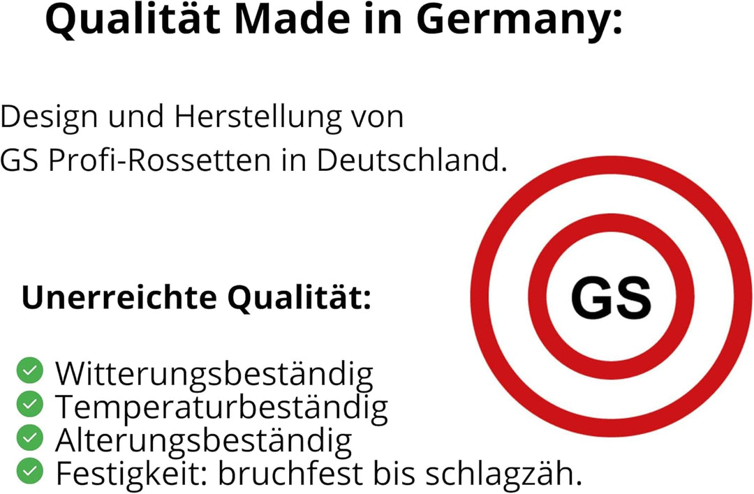 Rosetten Abdeckung für Rohre, Heizungen, Geländer - EINFACHE MONTAGE, Rohrverkleidung MADE IN GERMAN