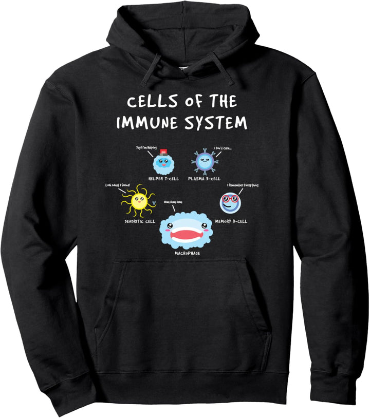 Zellen des Immunsystems Zellen Biologie Humor Immunologe Pullover Hoodie